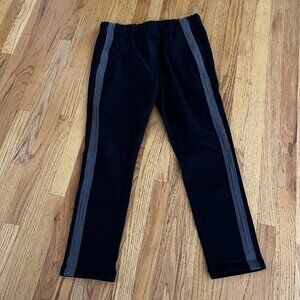 J Brand Pants Junctim Joggers Mens M 32 x 26 Black w/ Gray Stripe